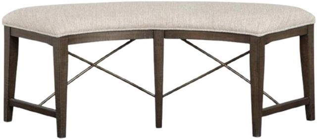 Magnussen Home® Westley Falls Baja Fog/Graphite Curved Bench-3