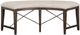 Magnussen Home® Westley Falls Baja Fog/Graphite Curved Bench-3