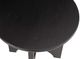 Bassett Mirror Dunnigan Black Matte Stain Round End Table-2