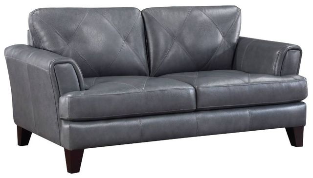 Homelegance® Thierry Burnish Gray Loveseat-0