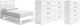 Signature Design by Ashley® Flannia 3-Piece White Full Panel Platform Bed Set-0