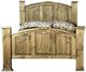 Vintage Furniture Mansion Wax 4-Piece Queen Panel Bedroom Set-1