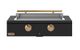 Caliber™ Rockwell Social 42" Ultra Matte Black Built-In Natural Gas Outdoor Griddle with Gold Hardware-0