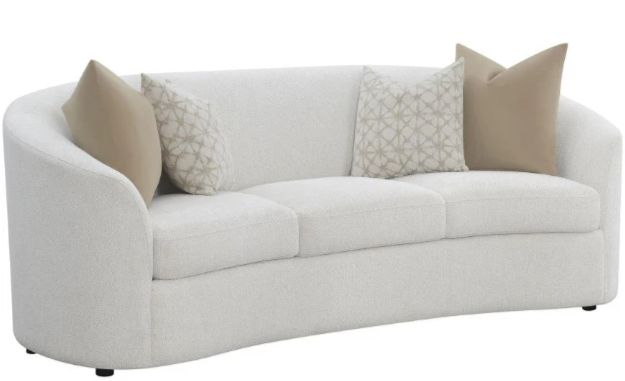 Coaster® Isabella 2-Piece Natural Faux Sheepskin Upholstered Seating Set -1