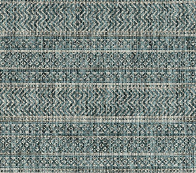 KAS Rugs Provo 5755 Teal Horizon 5'x8' Area Rug-1