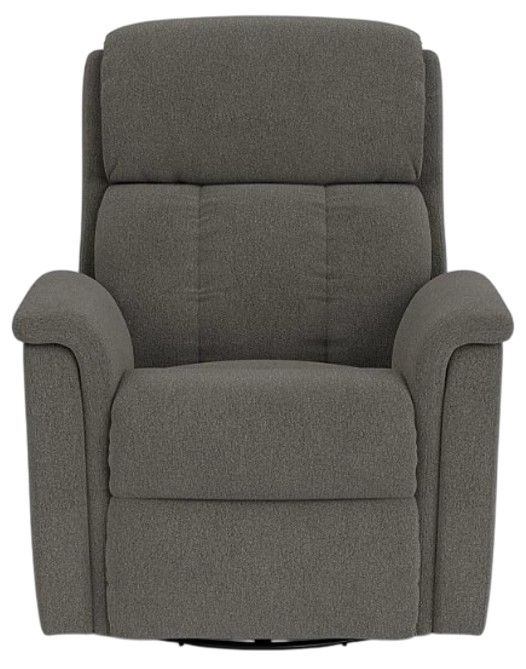 Flexsteel® Luna Coal Swivel Gliding Recliner-1