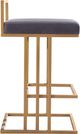 TOV Furniture Trevi Slub Grey Counter Stool-3