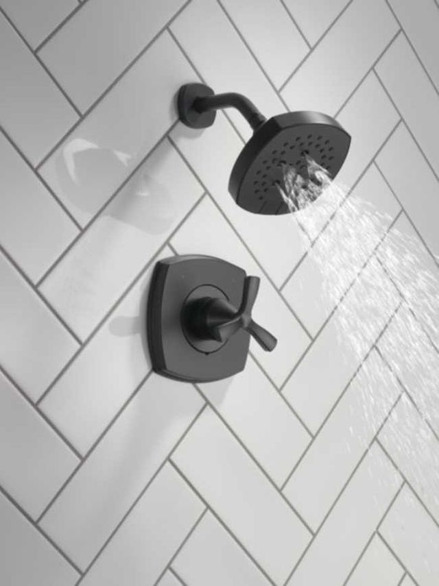 Delta Stryke® 14 Series Matte Black Shower Only-3