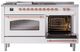 Ilve® Nostalgie II Series 60" White Pro Style Dual Fuel Range-4