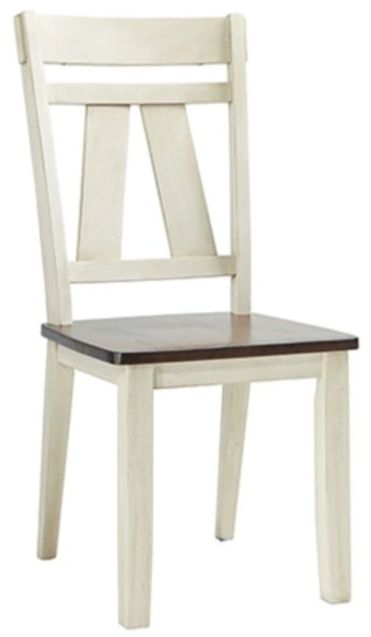 American Wholesale Furniture Laurel Manor II 6-Piece Cherry/White Dining Set-2