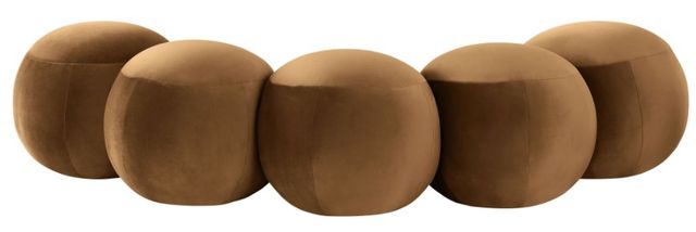 Meridian Furniture Apollo Saddle 75" Velvet Upholstered Bench-3