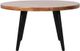 Jofran Inc. Prelude Suede Round Cocktail Table with Black Base-3