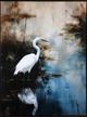 StyleCraft Egret In Lake Wall Art-1