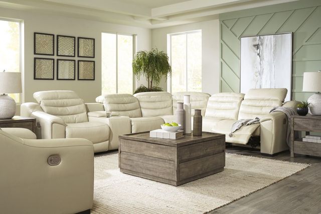 Signature Design by Ashley® Center Line 2-Piece Cream Power Reclining Living Room Set-3
