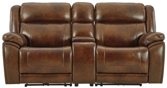 Signature Design by Ashley® Trambley 3-Piece Walnut Reclining Sectional-0