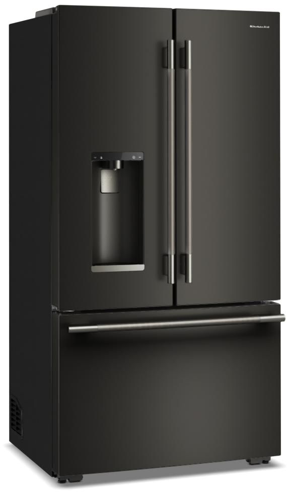 KitchenAid® 36" 23.1 Cu. Ft. Black Ore Counter Depth French Door Refrigerator with Intelligent Auto Fill-3