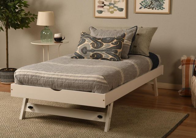 Kodiak Furniture Boho White Twin Pop Up Bed-3