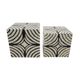 A & B Home 2-Piece Black/White Box Set-1