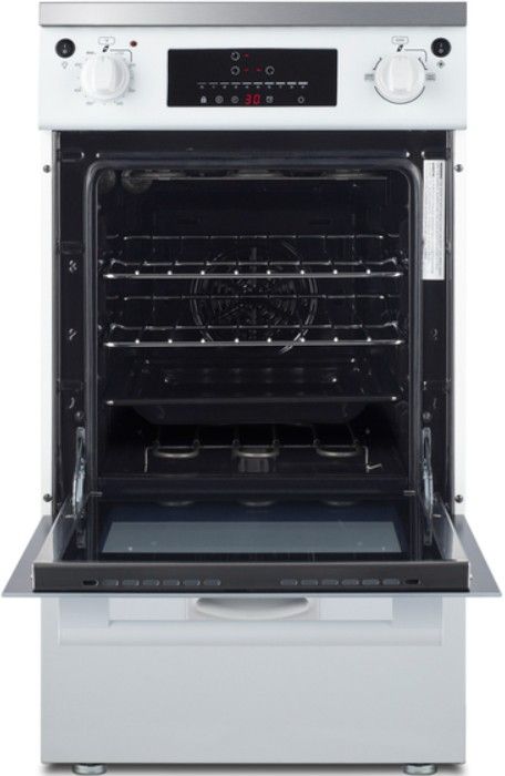 Summit® 24” White Slide-In Induction Range-1