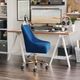 Zuo Modern Madelaine Navy Blue and Gold Office Chair-4