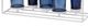 A & B Home Urupa Blue/White Candle Holder-2