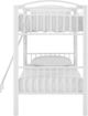 Powell® Heavy White Twin/Twin Metal Bunk Bed-4