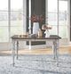 Liberty Furniture Ocean Isle Weathered Pine Rectangular Dining Table with Antique White Base-2