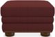 La-Z-Boy® Pembroke Claret Ottoman with Brass Nailhead Trim-0