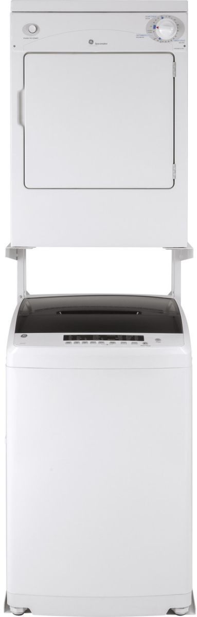 GE® Spacemaker® 3.6 Cu. Ft. White Electric Dryer-5