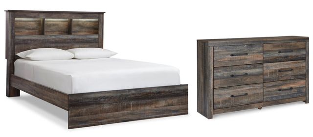 Signature Design by Ashley® Drystan 2-Piece Multi-Colored Queen Bookcase Bed Set-0