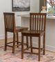 Linon Tory 2-Piece Walnut Counter Stool Set-1