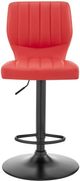 Armen Living Bardot Red Adjustable Height Stool Swivel Stool-3
