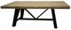 International Furniture Direct Loft Brown Brown Dining Table with Black Base-0