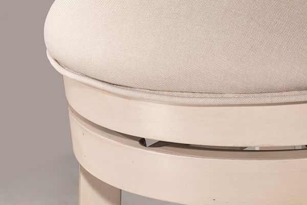 HH2 Home Clarion Sea White Swivel Counter Stool-1
