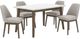 Liberty Furniture Edison 5-Piece Brownstone/Gray Wash/White Rectangular Table Set-1
