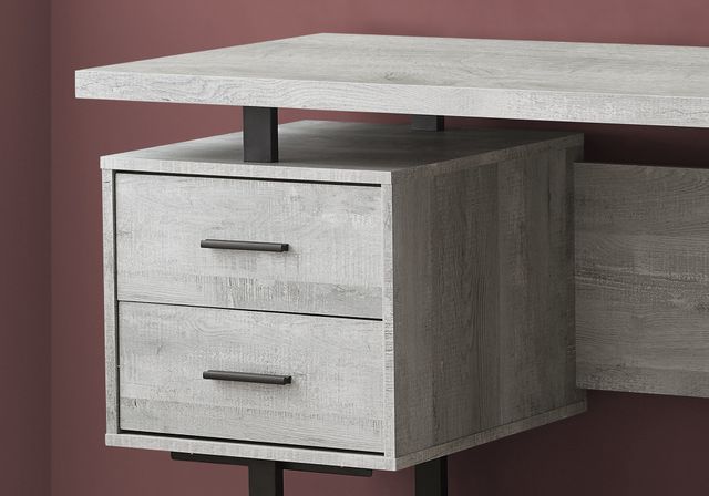 Monarch Specialties Inc. Grey Reclaimed Wood 60" Computer Desk-1