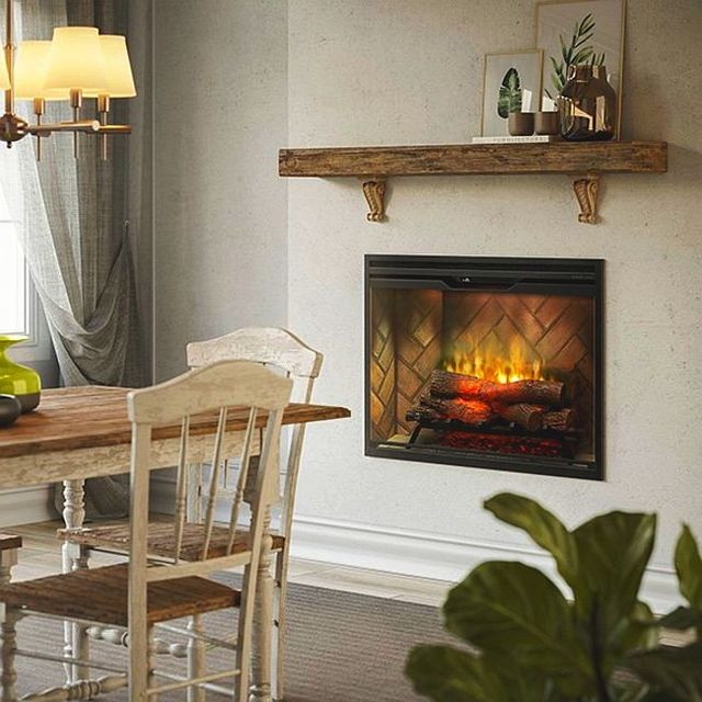 Dimplex® Revillusion Black 36" Built-in Electric Firebox-4