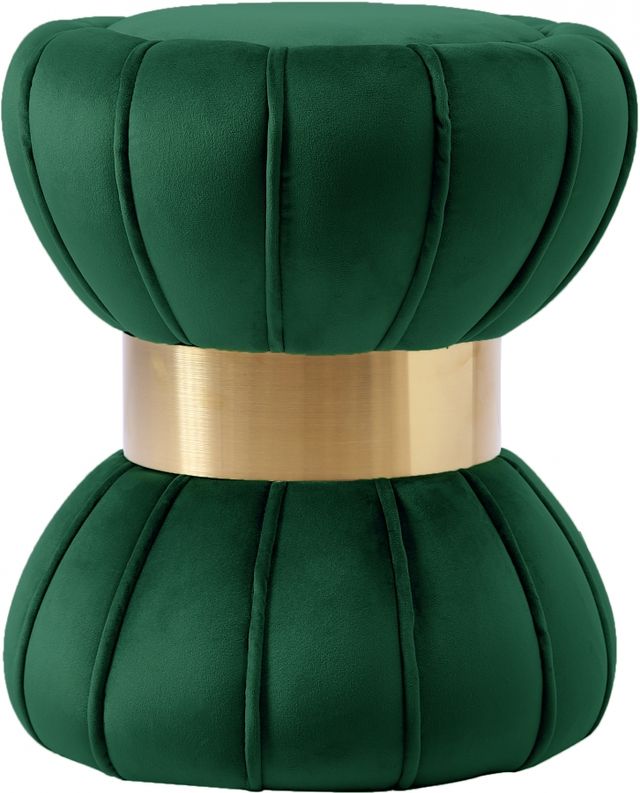 Meridian Furniture Vino Green Velvet Stool-0