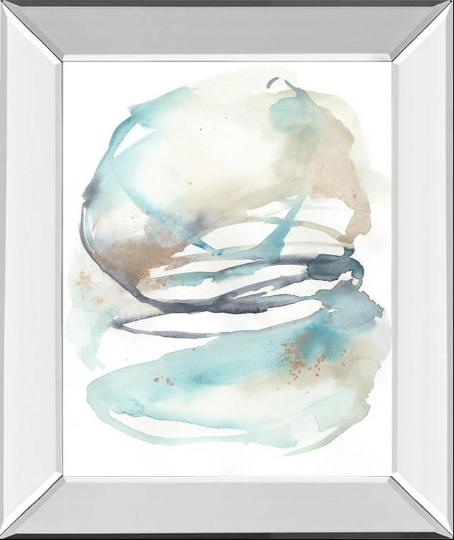 Classy Art Spiral Bloom II by Jennifer Goldberger Mirror Framed Wall Art-0
