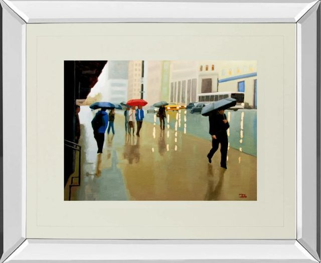 Classy Art New York State of Mind by Tate Hamilton Mirror Framed Wall Art-0