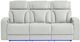Global Furniture USA U8611 Blanched Silver Power Reclining Sofa with LED-3