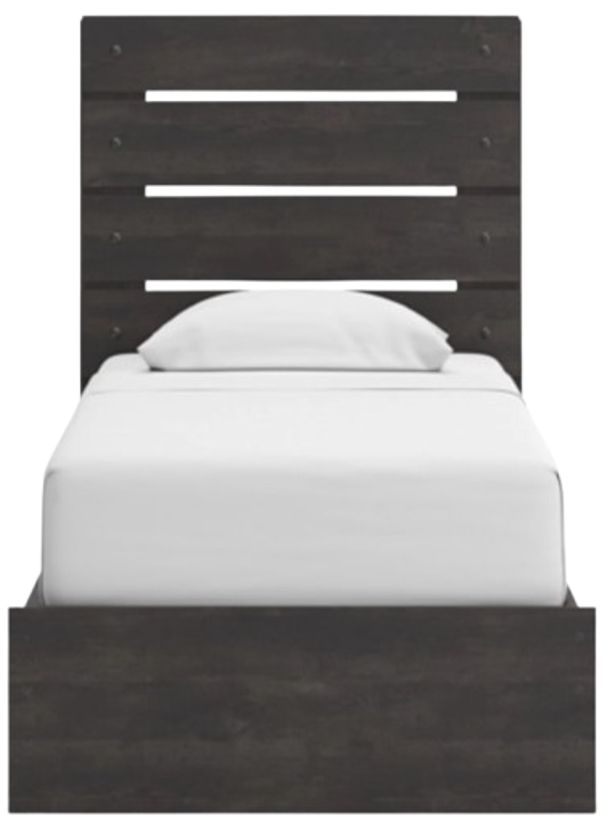 Signature Design by Ashley® Delmorta Dark Gray 4-Drawer Youth Twin Storage Panel Bed-1