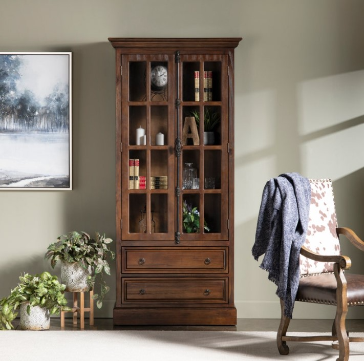 Crestview Collection Rutherford Curio Cabinet - Thumbnail 4