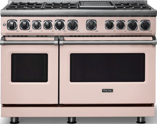 Viking® 7 Series 48" Blush Pro Style Dual Fuel Range-0