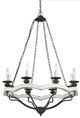 Forty West Kenya Black 8-Light Chandelier-0