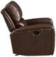 New Classic® Home Furnishings Linton Brown Leather Glider Recliner Chair-2