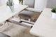 Furniture of America® Daniella 7-Piece Antique White Dining Table Set with Gray Side Chair -2