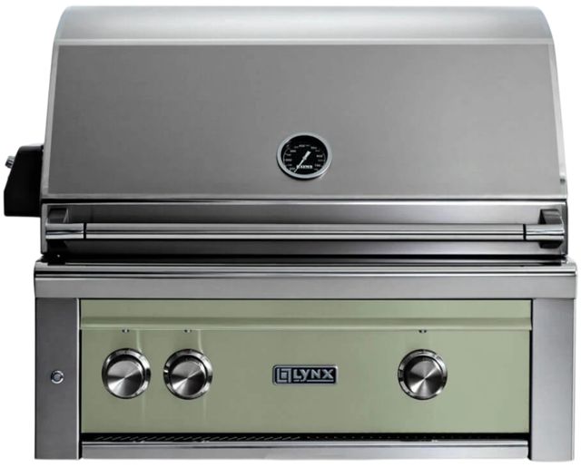LYNX® Professional 2-Burner Desert Sage Built-In Liquid Propane Grill with Rotisserie-0