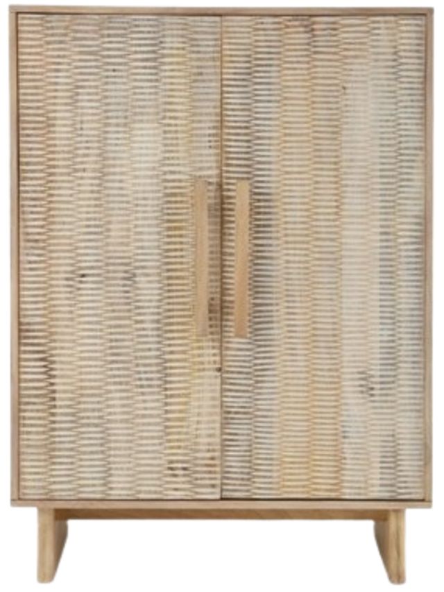 Signature Design by Ashley® Dallinbury Natural/Whitewash Accent Cabinet-1