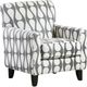 Fusion Furniture Contour Hourglass Denim Accent Chair-0